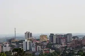 Partial view of the city's skyline