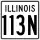 Illinois Route 113N marker