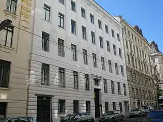 The renovated Wagner House apartment building on 3 Köstlergasse