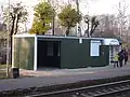 Temporary ticket booth and shelter in 2011