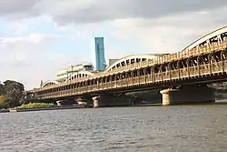 An old photo of the Imbaba bridge