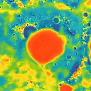 Gravity map based on GRAIL