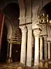 Ancient marble columns in the prayer hall of the Mosque of Uqba, in Kairouan, Tunisia