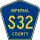 County Road S32 marker