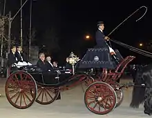 Sebastián Piñera in the Balmaceda carriage on Fiestas Patrias in 2010