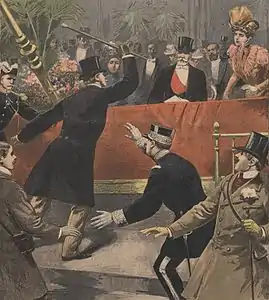 President Émile Loubet, attacked at Auteuil