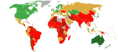 2021 Index of Economic Freedom.Source: The Heritage Foundation and The Wall Street Journal