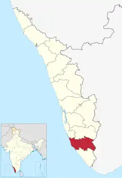 Location in Kerala