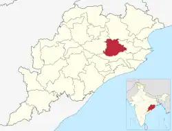 Location in Odisha