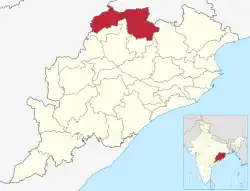 Location in Odisha