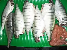 Indian mackerel cleaned