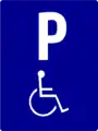 Disabled parking area