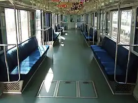 Interior of an unrefurbished 8000 series car