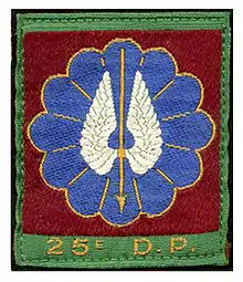 Shoulder Arm Insignia of the 25th Parachute Division of France