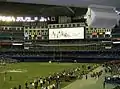 Rogers Centre video scoreboard follows the play.