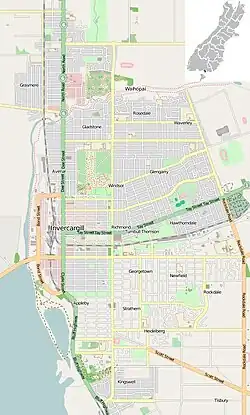 Map of Invercargill