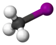 Ball and stick model of iodomethane