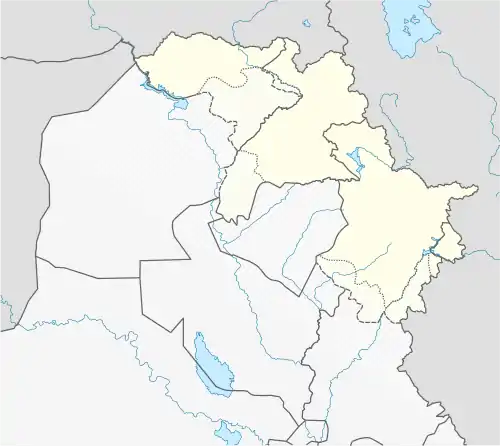 Geldara is located in Iraqi Kurdistan