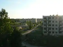 Abandoned houses in Irbene in 2014