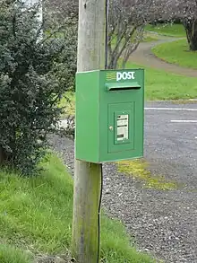 Irish lamp box erected by An Post