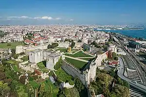 Yedikule Fortress in Istanbul (circa 1458)