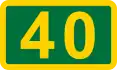 alt=Highway 40
 shield}}