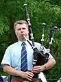 Jack Lee, former pipe major of the Simon Fraser University Pipe Band