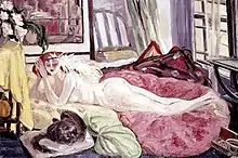 Image of the artist Jacqueline Marval's painting "The Bohemian" from 1921.