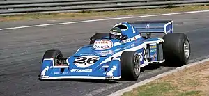 Jacques Laffite drives for Ligier at the 1976 Italian Grand Prix