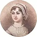 Woman in early 19th century costume