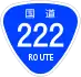 National Route 222 shield