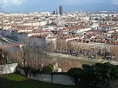 View of Lyon from the park