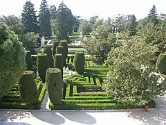 Sabatini Gardens at the Palacio Real in Madrid