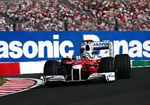 Jarno Trulli driving the Toyota TF109 at the 2009 Japanese GP.