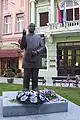 Statue of Jaša Tomić in Dunavska street, Novi Sad