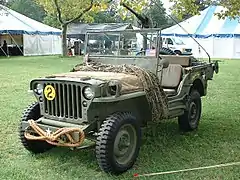 A Willys MB, better known as Jeep, at Military Vehicle Show, War Memorial Museum, Newport News, Virginia, September 24, 2006