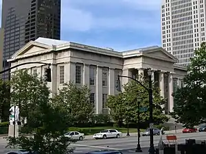 Jefferson County Courthouse (now Louisville Metro Hall) in downtown Louisville