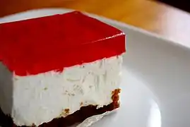 Jell-o cream cheese square