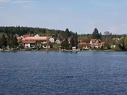 View towards Jevany across the pond