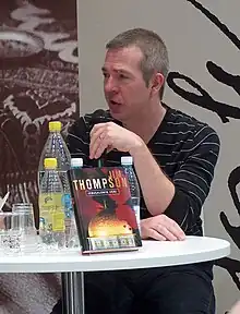 James Thompson at the Helsinki Book Fair in 2008.