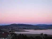 Jindabyne, as viewed from across Lake Jindabyne.