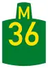 Metropolitan route M36 shield