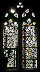 Mid-19th-century window of Powell's impressed and silver-stained quarries. Sydney