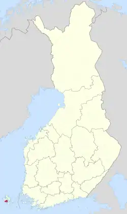 Location of Jomala in Finland