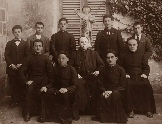 Mgr Joseph De Piro with some of the first MSSP members