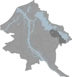 Location of Jugla in Riga