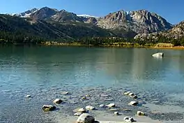 San Joaquin Mountain (left), Carson Peak (right) from June Lake