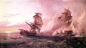 Capture of HMS Fox by Junon (1778)