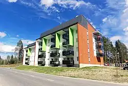 Newer apartment building in the Kaijanlampi area