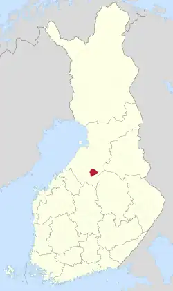 Location of Kärsämäki in Finland